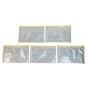 Lot of 5 TRINNY LONDON Makeup Bag Pouch Plastic Bubble Padded Ziplock Closure